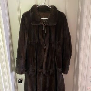 Authentic Dennis Basso fur swing coat!
